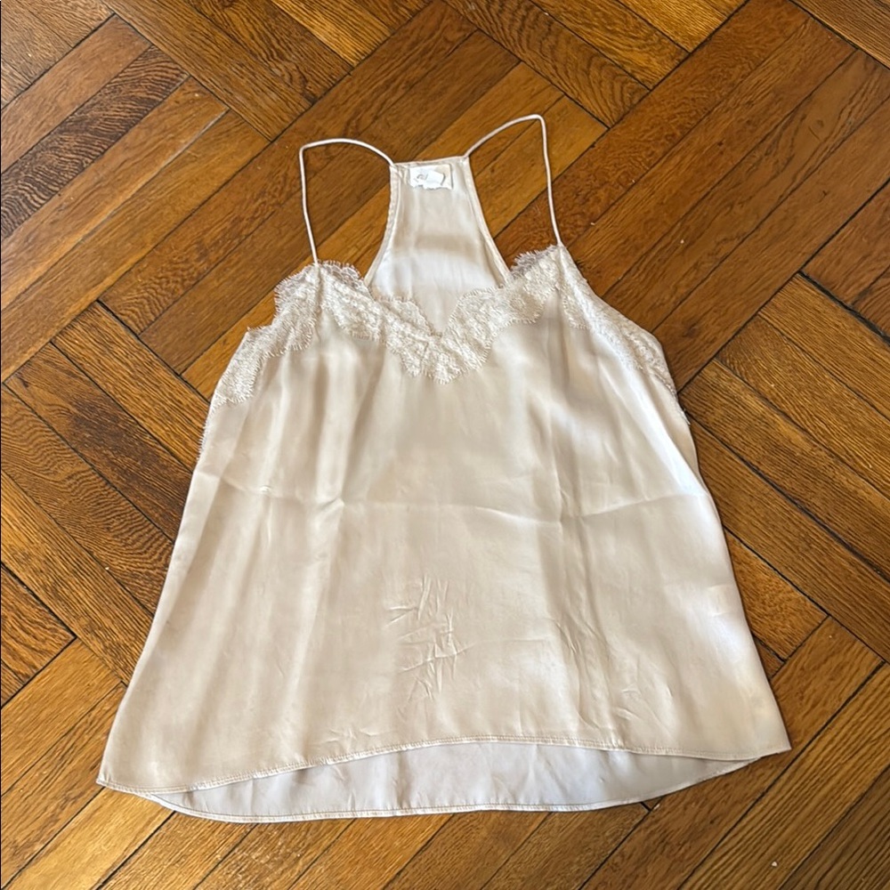 Cami NYC Racer Silk Camisole